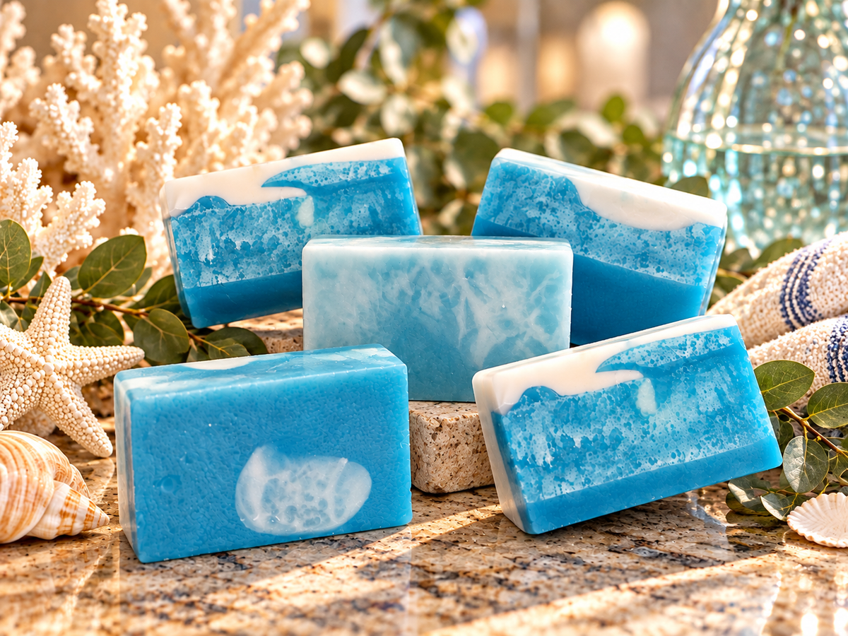 Aquamarine Glow — Goat Milk Luxury Soap Bar